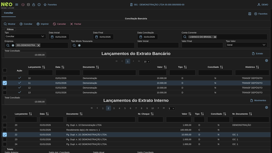 Ilustração do módulo Financeiro